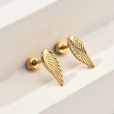 304 Stainless Steel Stud Earrings EJEW-G423-02G-1