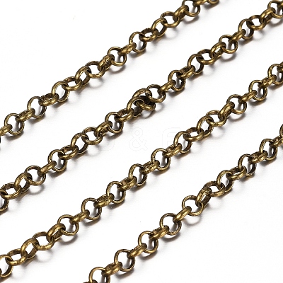 Brass Rolo Chains X-CHC-S008-002B-AB-1