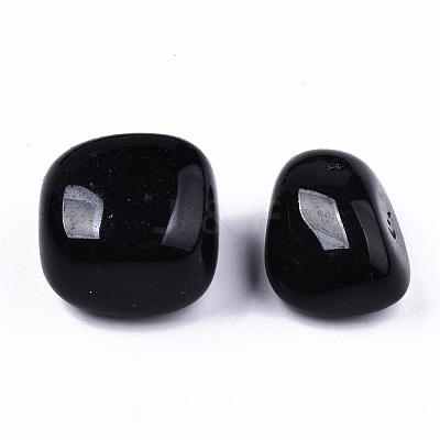 Natural Black Obsidian Beads G-N332-001-1