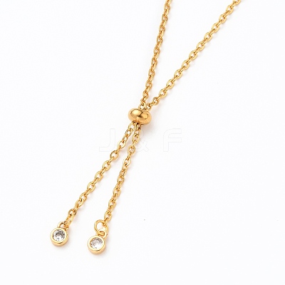 Adjustable 304 Stainless Steel Cable Chain Slider Bracelet/Bolo Bracelets Making X-AJEW-JB00780-02-1