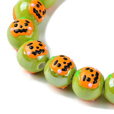 Handmade Porcelain Beads Strands PORC-A025-01D-1