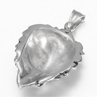 316 Surgical Stainless Steel Pendants STAS-P039-106AS-1