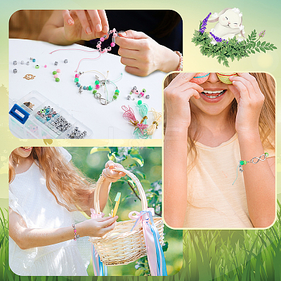 DIY Evil Eye Bracelets Making Kit DIY-PH0008-86-1