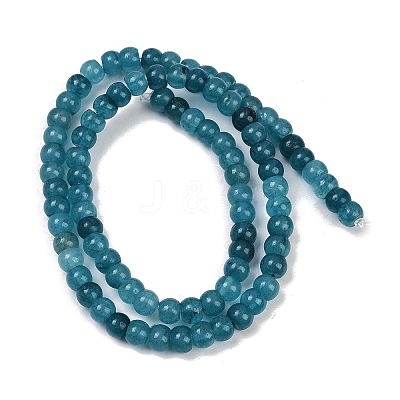 Natural White Jade Beads Strands G-R403-4x6-25-1