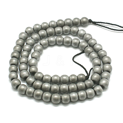 Non-magnetic Synthetic Hematite Beads Strands X-G-K015-6mm-02F-1
