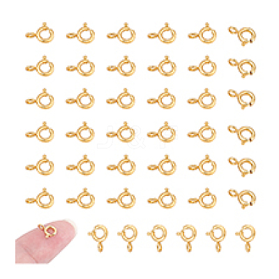 50Pcs Brass Spring Ring Clasps KK-PH0013-18-1