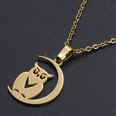 201 Stainless Steel Pendants Necklaces NJEW-S105-JN707-45-2-1