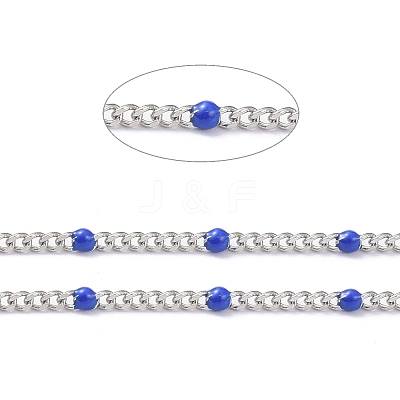 304 Stainless Steel Enamel Curb Chains CHS-P013-01P-09-1