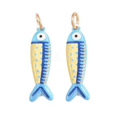 Printed Brass Pendants KK-CBA0A0E-01A-G-1