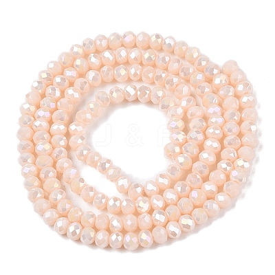 Electroplate Glass Beads Strands EGLA-A044-P2mm-B05-1