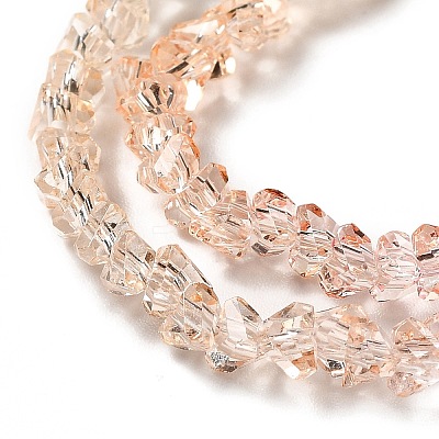 Transparent Glass Bead Strands GLAA-H023-02A-1