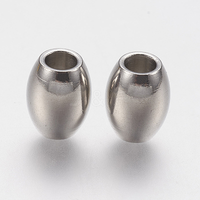 Tarnish Resistant 201 Stainless Steel European Beads STAS-F141-09P-1