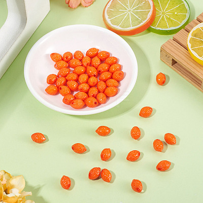 50Pcs Opaque Acrylic Beads SACR-TADJ0001-01B-1