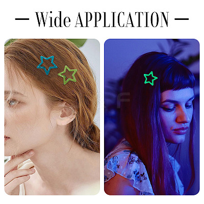 2 Bags Luminous Snap Hair Clips PHAR-TADJ0001-05-1