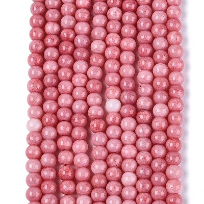 Ombre Effect Opaque Crackle Glass Beads Strands GLAA-Q106-01A-A12-1