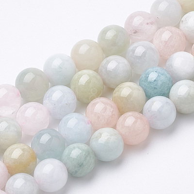 Natural Morganite Beads Strands G-S150-53-10mm-1