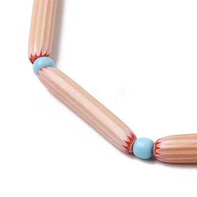 Handmade Lampwork Chevron Beads LAMP-Z019-01-03-1