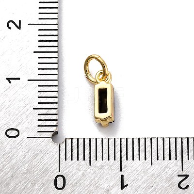 Brass Pave Cubic Zirconia Charms KK-F894-13G-02-1