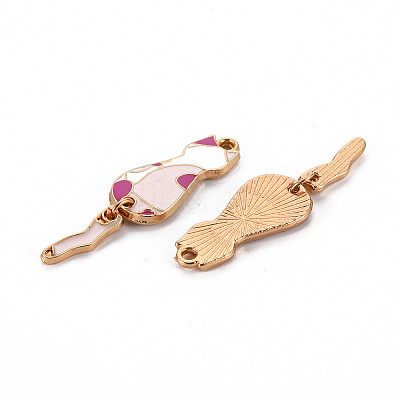 Eco-Friendly Alloy Enamel Pendants ENAM-T011-84-NR-1