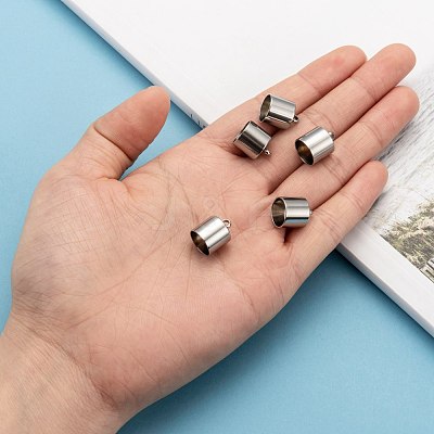 Tarnish Resistant 304 Stainless Steel Cord Ends STAS-K004-10mm-01-1