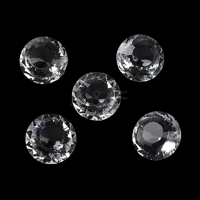 Transparent Glass Rhinestone Cabochons RGLA-B003-10A-10-1