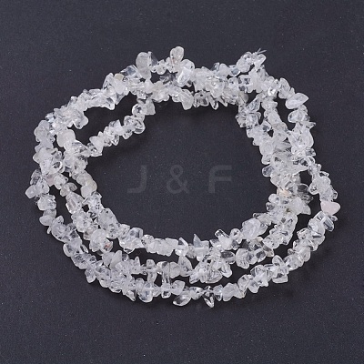 Quartz Crystal Chips Beads Strands X-G-D283-3x5-2-1