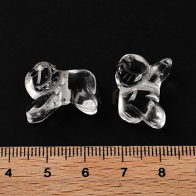 Chinese Zodiac Natural Quartz Crystal Carved Beads G-D300-01E-1