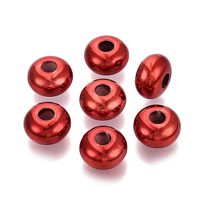 Independence Day UV Plating Opaque Acrylic European Beads PACR-T017-19M-M2-1