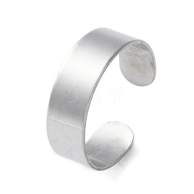 Non-Tarnish 304 Stainless Steel Cuff Rings X-STAS-T045-22A-P-1