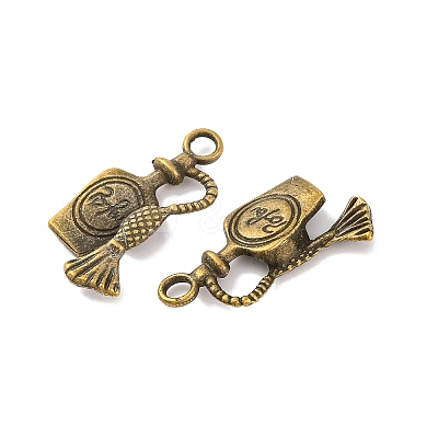 Tibetan Style Alloy Liquor Bottle Pendants X-TIBEP-A100796-AB-LF-1
