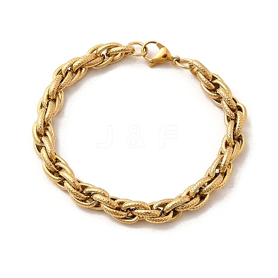 304 Stainless Steel Mesh Chain Bracelets for Women BJEW-B140-02G-1
