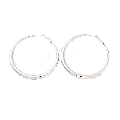 304 Stainless Steel Hoop Earrings EJEW-Z093-01P-01-1