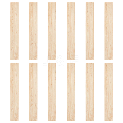 Unfinished Pine Wood Rectangle Shape Slices WOOD-WH0002-63B-1