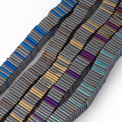 Electroplated Non-magnetic Synthetic Hematite Beads Strands G-P408-M-1