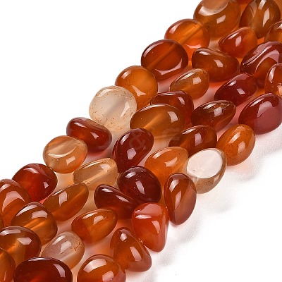 Natural Carnelian Beads Strands G-L595-B01-01-1