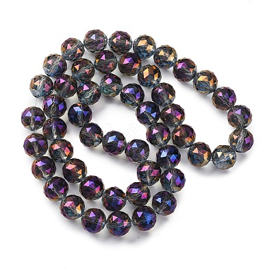 Electroplate Glass Bead Strands EGLA-J140-FR01-14mm-1