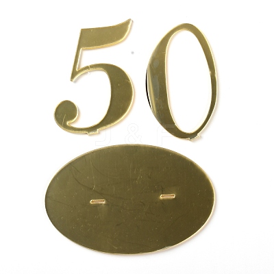 Acrylic Table Numbers DJEW-WH0015-14-1