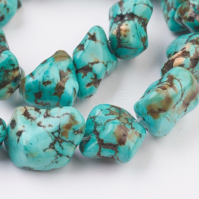 Natural Magnesite Beads Strands G-K249-01A-1