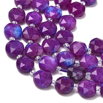 Dyed Natural Jade Beads Strands G-C116-A15-01-01-1