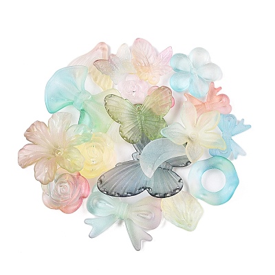 Transparent Acrylic Beads LS-OACR-H039-04H-1