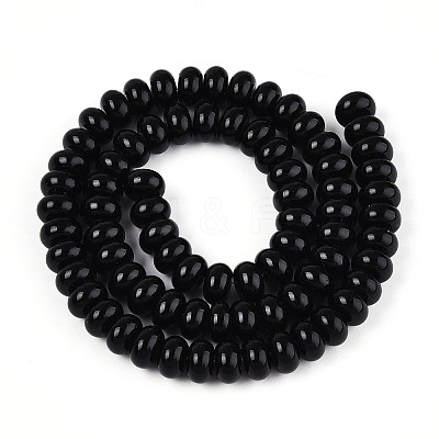 Opaque Spray Painted Glass Beads GLAA-ZX008-4mm-18F-1