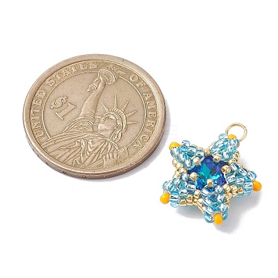 TOHO Seed Beads Pendants PALLOY-MZ00177-02-1