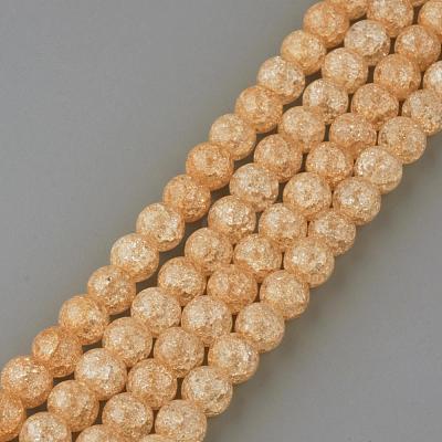Synthetic Crackle Quartz Beads Strands GLAA-S134-6mm-07-1