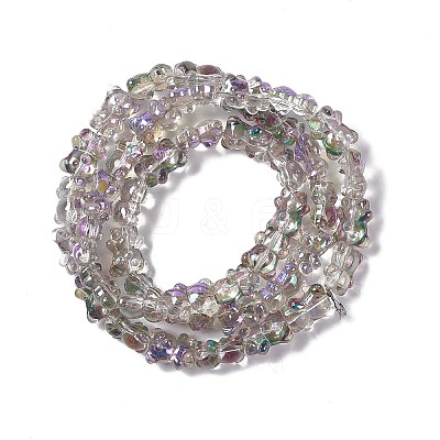 Electroplate Glass Beads Strands EGLA-L030-HR04-1
