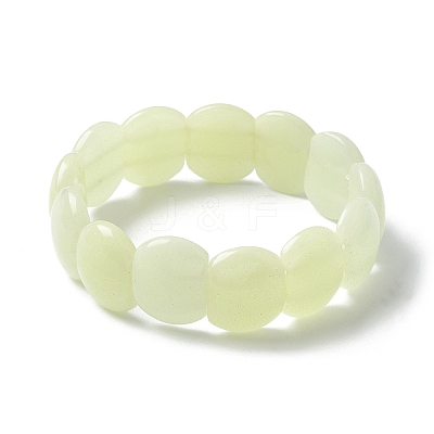 Handmade Lampwork Beaded Stretch Bracelets for Men Women BJEW-G738-01A-12-1
