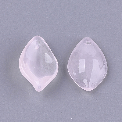 Transparent Spray Painted Glass Pendants X-GLAA-S183-13A-1