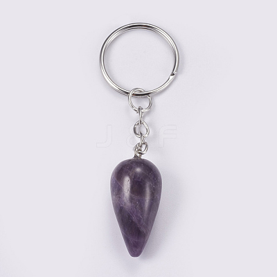 Natural Amethyst Keychain KEYC-P041-B02-1