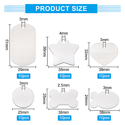 Aluminum Big Pendants ALUM-BC0001-49-1