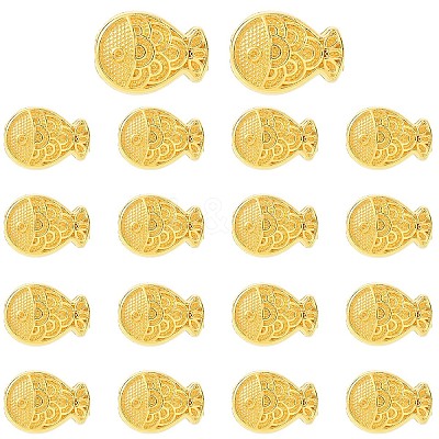40Pcs Alloy Beads FIND-YW0010-41G-1