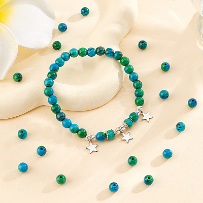 2 Strands Synthetic Chrysocolla Beads Strands G-OC0004-97-1